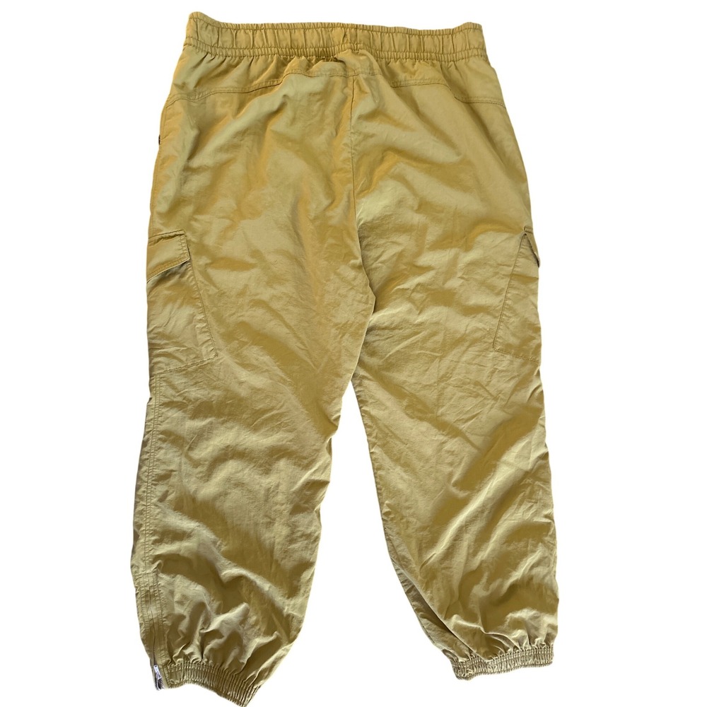 Old Navy Mens XXL Tall Quick Dry Cargo Jogger Pants Mustard Yellow Zipper Cuffs - Picture 3 of 10